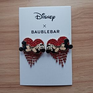 BaubleBar Red and Black Minnie Mouse Earrings